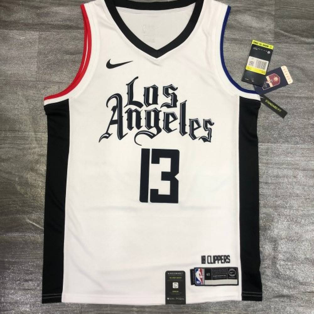 Men's LA Clippers Paul George #13 White 2020/21 Swingman Player Jersey – City Edition-Pro Kit Vault | Brand New 26/27 Sports Jerseys